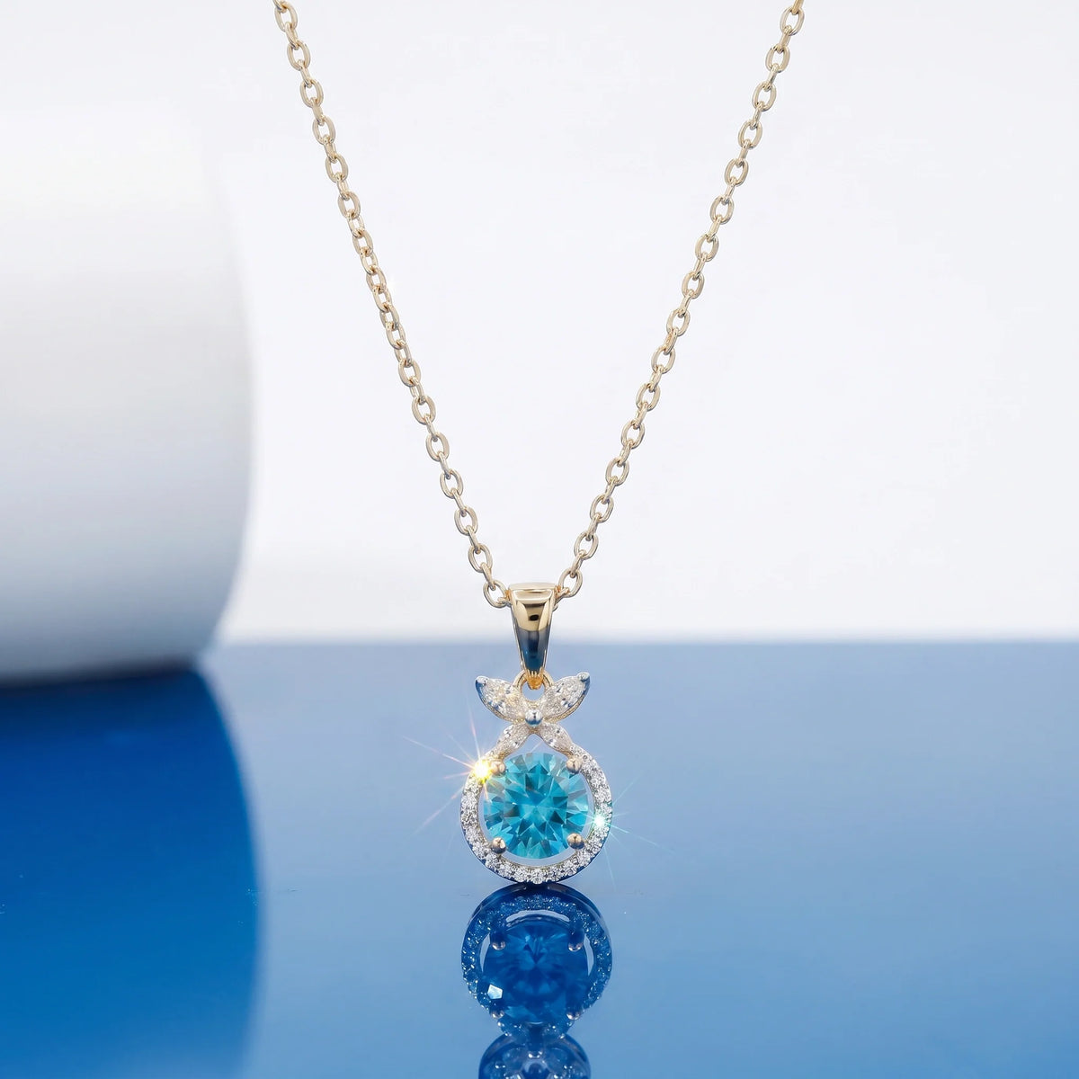 Gold Azure Bloom Pendant