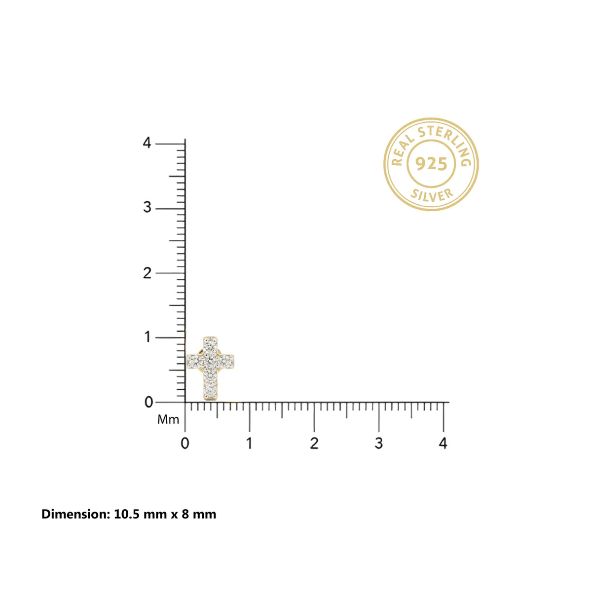 Gold Star Halo Stud Earrings
